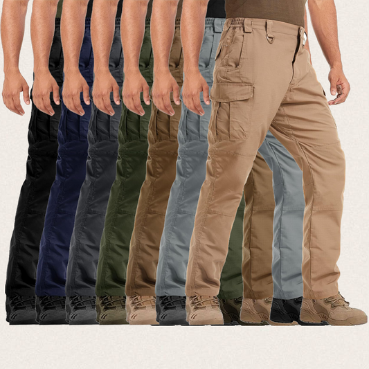 Men's Ripstop Tactical Pants, 9 Pockets,Water Repellent, Cargo Pants for Work, Hiking, Hunting
